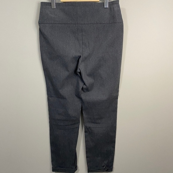 Suzy Shier Women's Charcoal High Rise Pull On Dress Pants Size Large - Picture 3 of 8